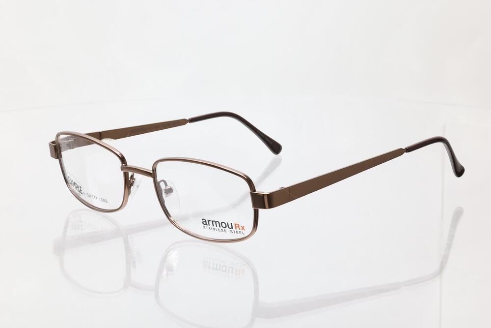 ArmouRx 7014 BRN 53-18-135mm Eyeglass FRAMES ONLY - NEW WITH DEFECTS - READ